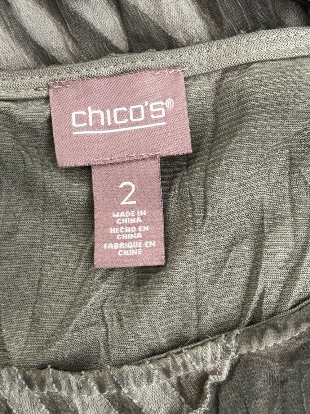 Chico's Size 2 ladies' dress